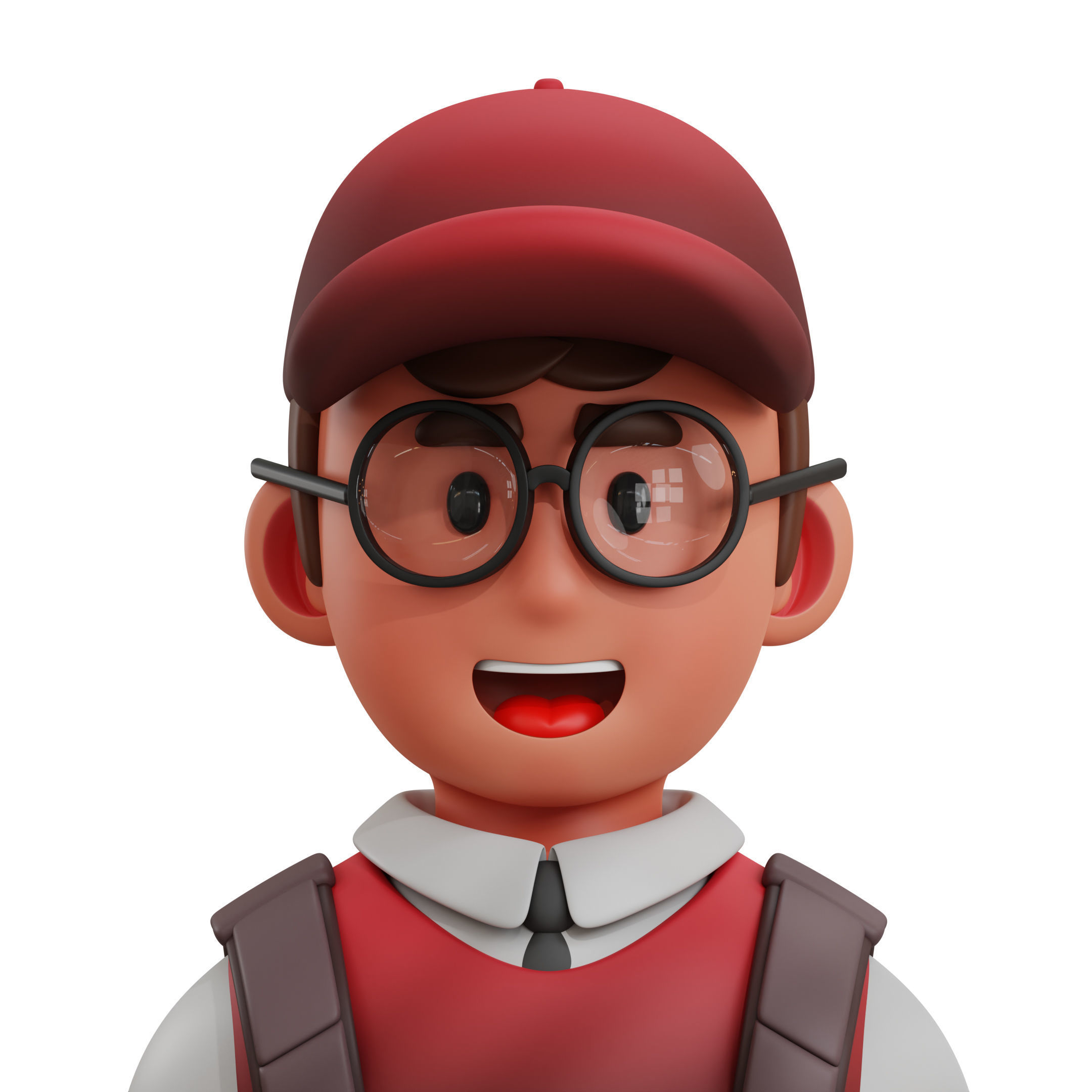 Avatar Job Professions Icon Pack 3D Model Low-poly 3D model_4