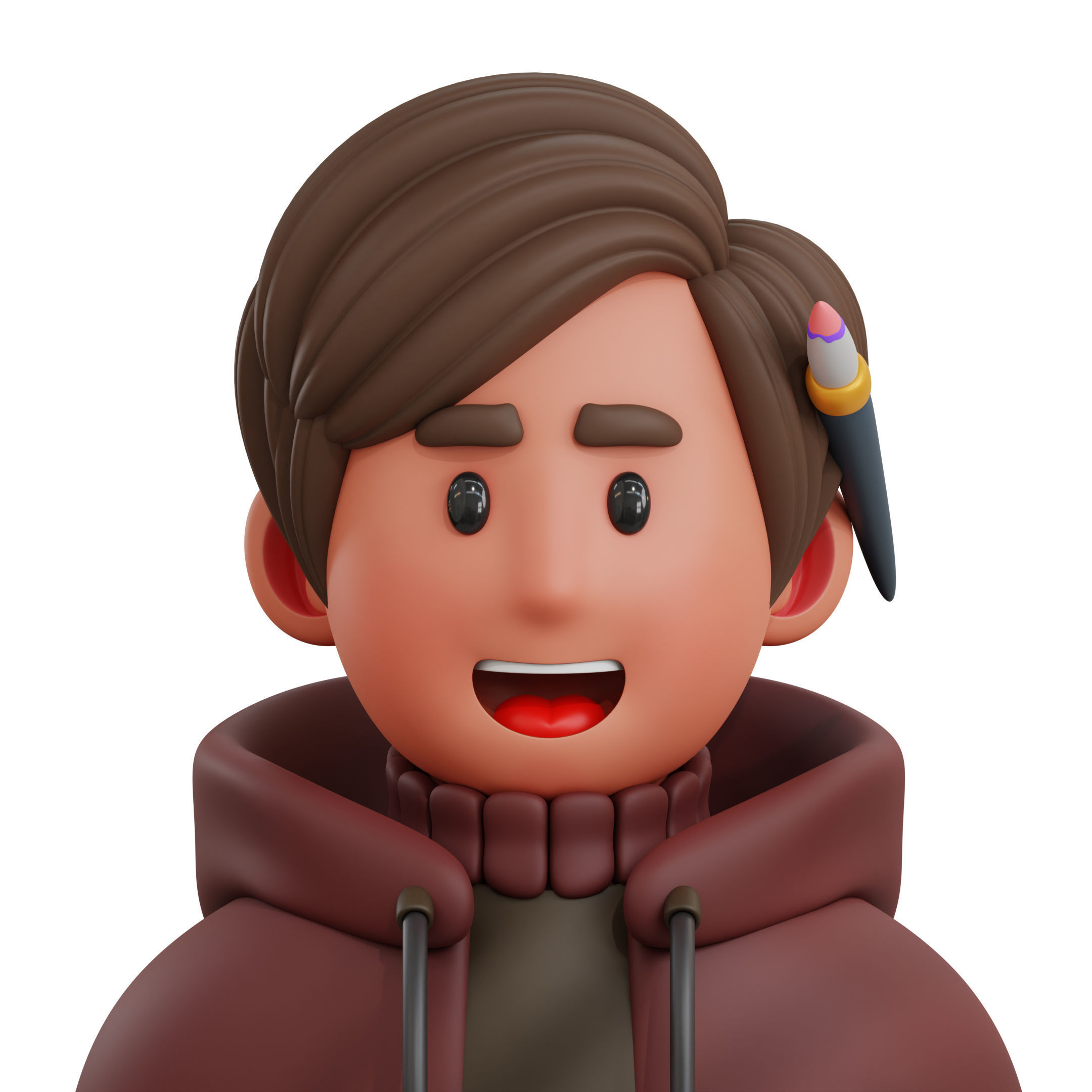 Avatar Job Professions Icon Pack 3D Model Low-poly 3D model_8