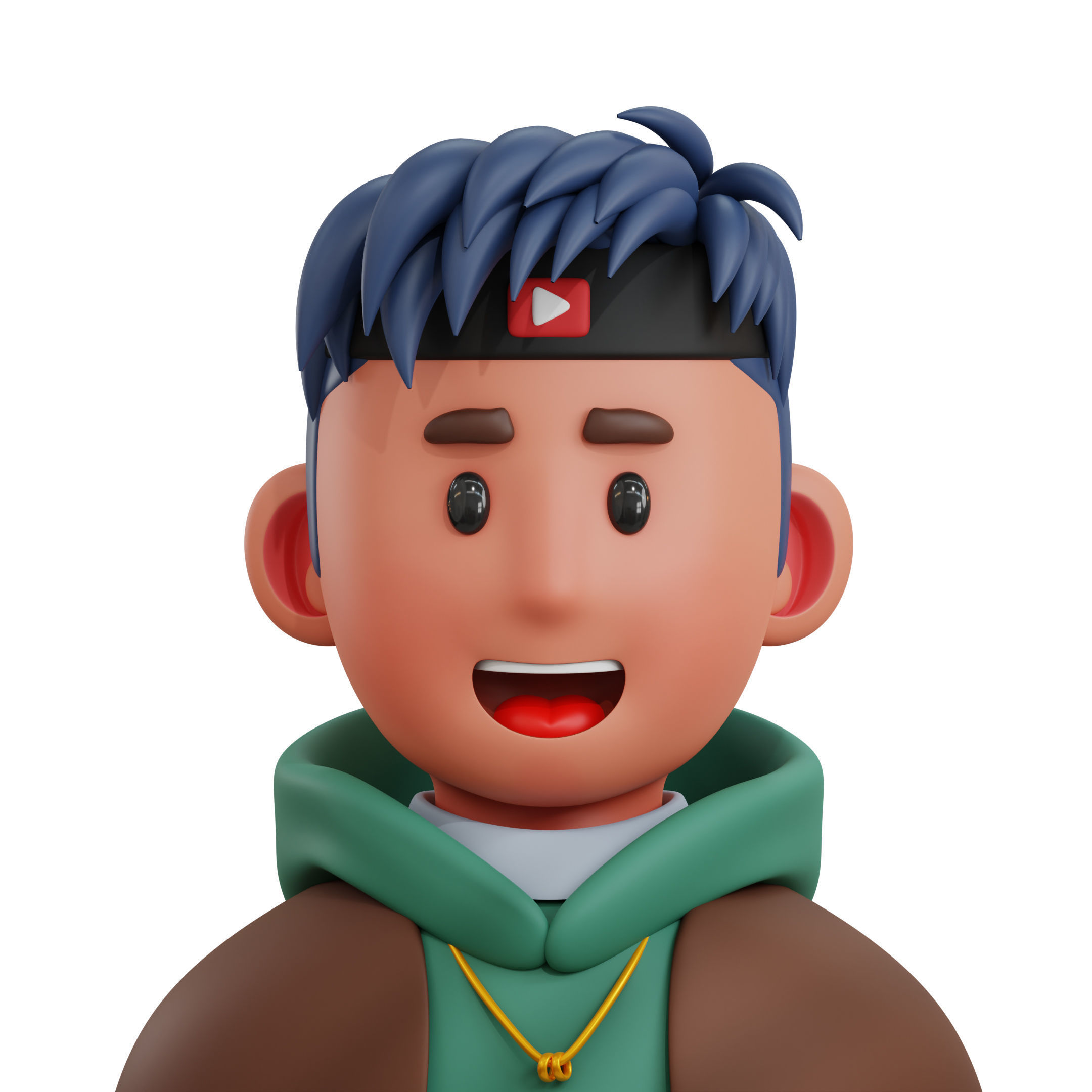 Avatar Job Professions Icon Pack 3D Model Low-poly 3D model_13