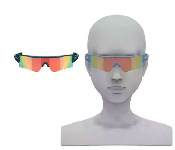 Cartoon High Poly Subdivision Sport Glasses