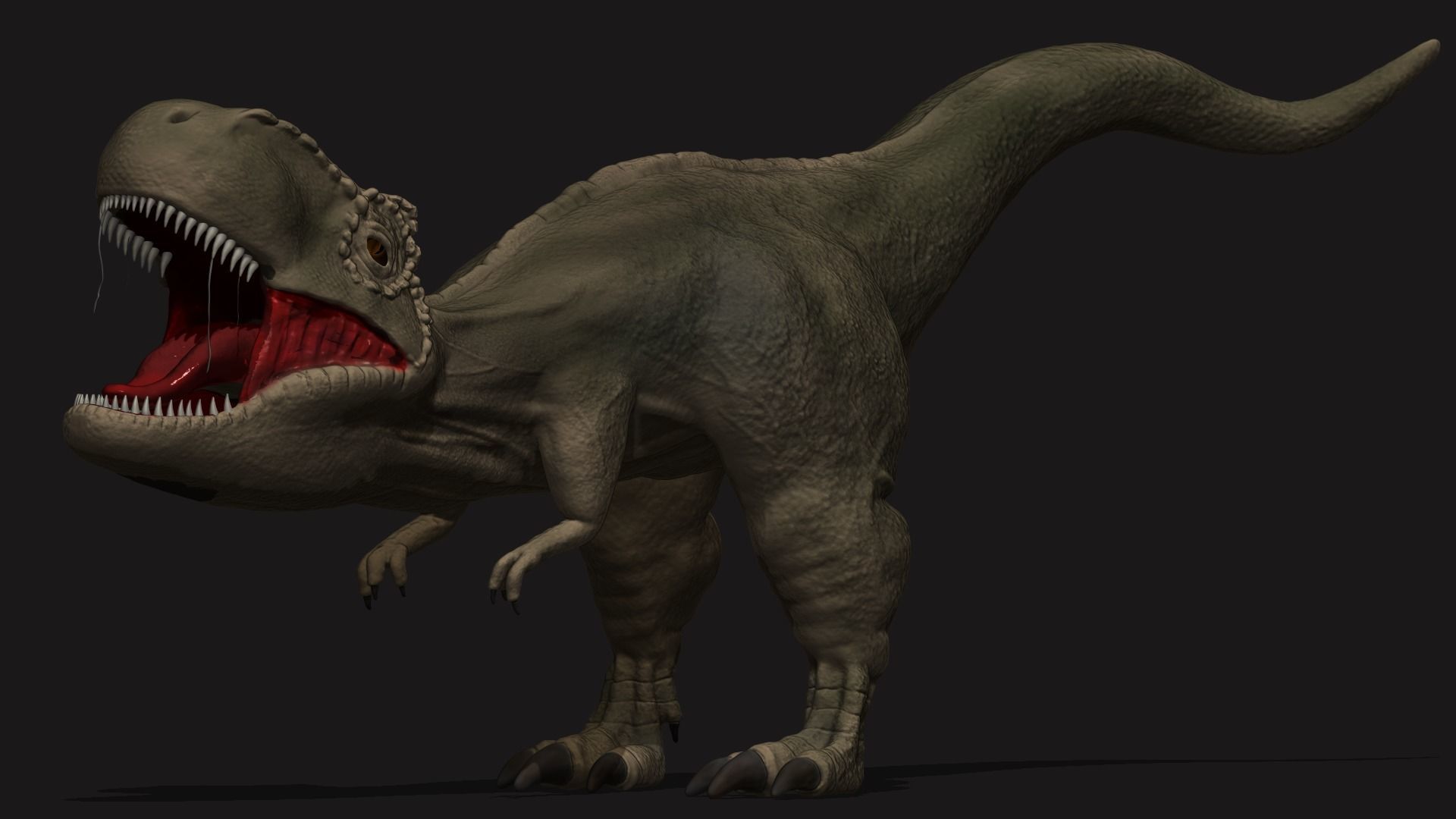 Dinosaur 3D model high poly Free 3D model_1