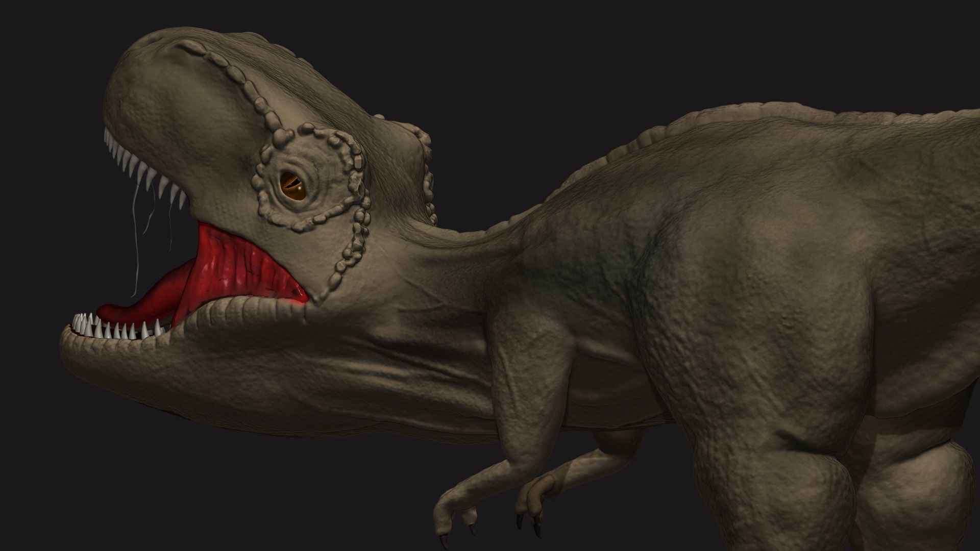 Dinosaur 3D model high poly Free 3D model_7