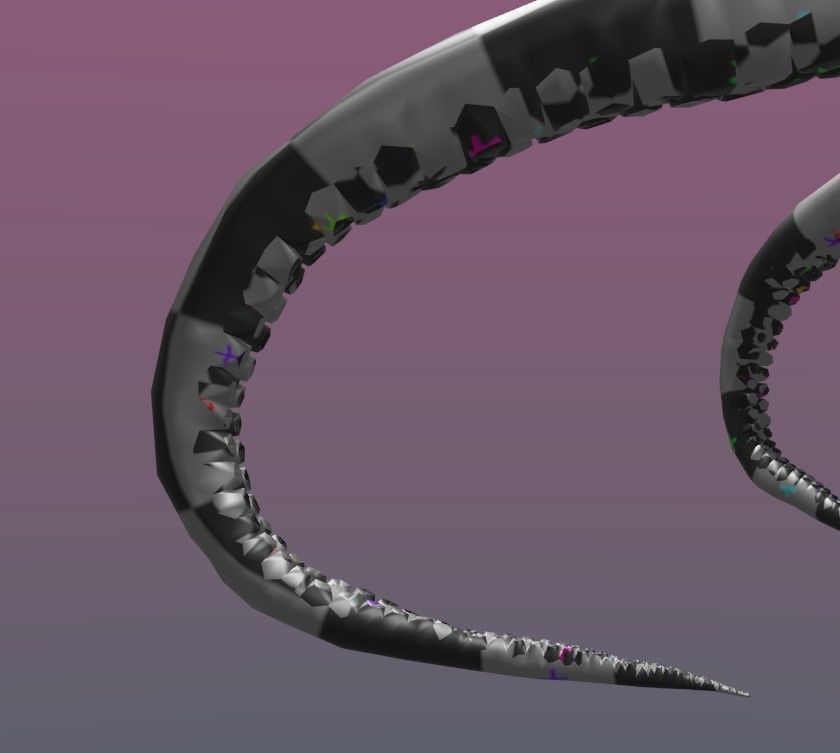 Rigged Octopus Diver 3D model_12