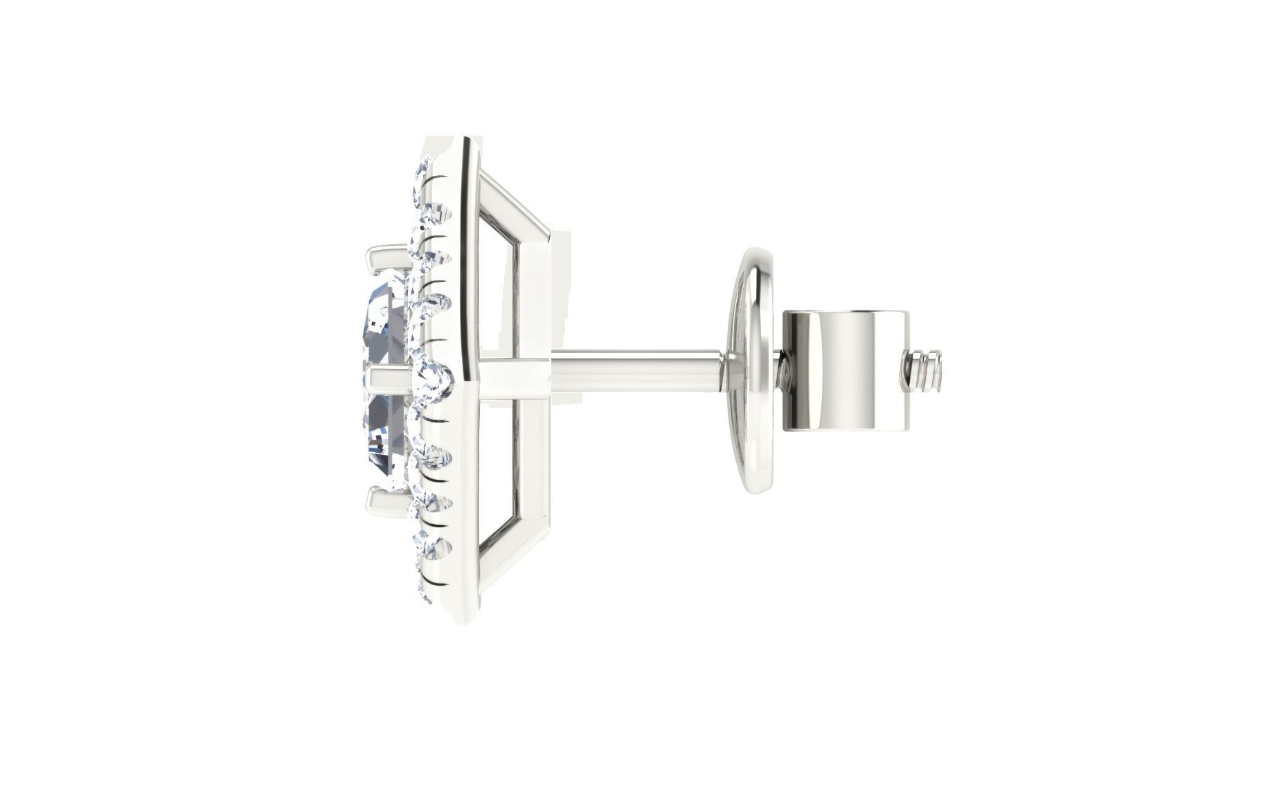 Women Earring Pendant Set 3dm STL OBJ FBX Render Details 3D print model_22