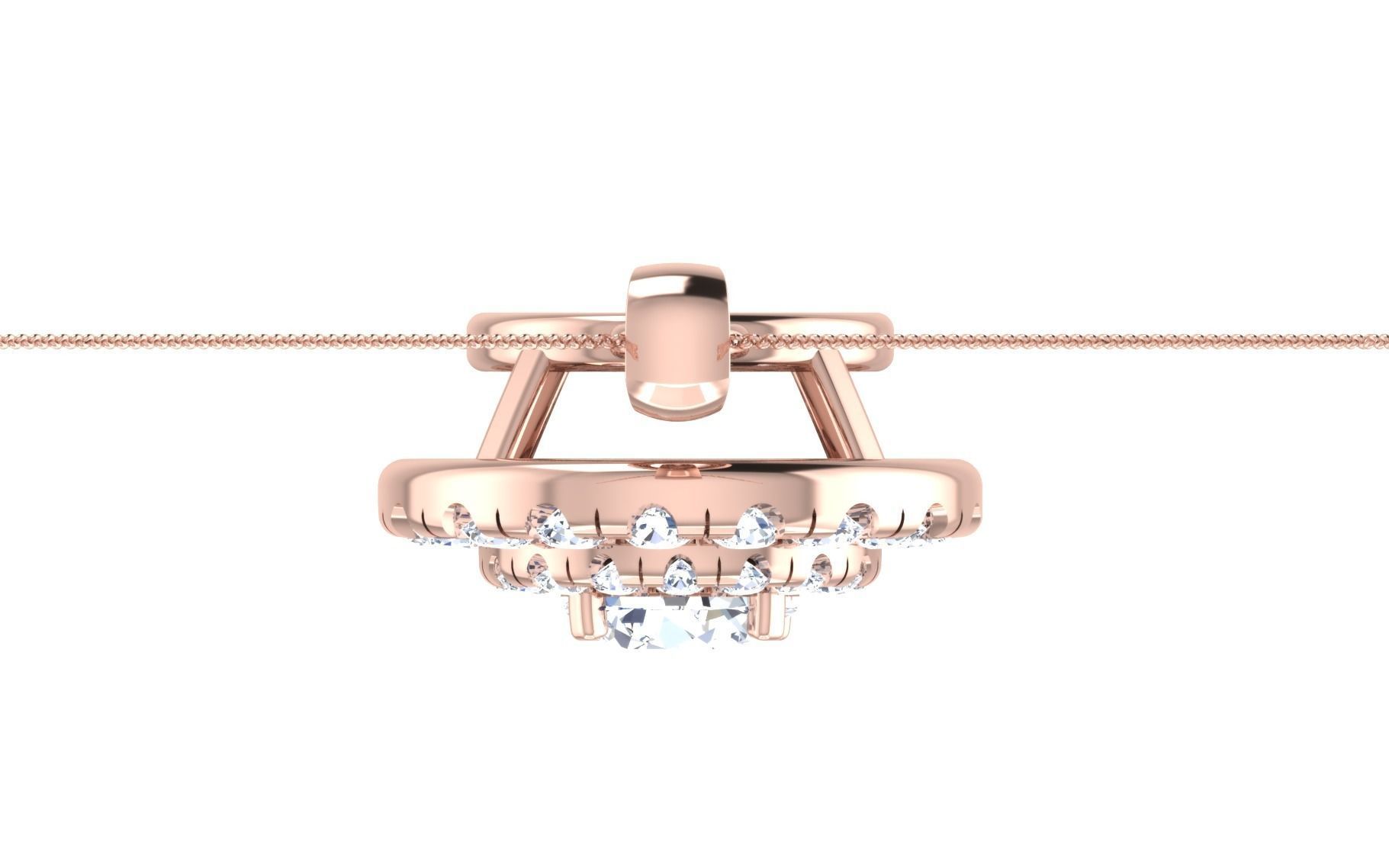 Women Earring Pendant Set 3dm STL OBJ FBX Render Details 3D print model_40