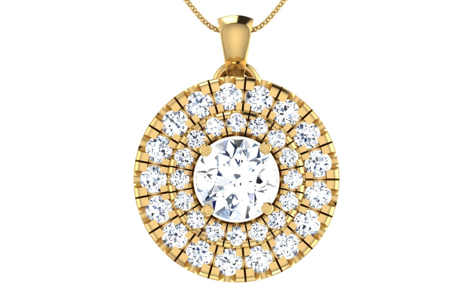 Women Earring Pendant Set 3dm STL OBJ FBX Render Details 3D print model_28