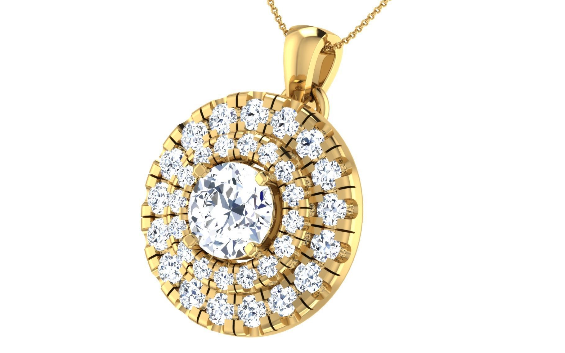 Women Earring Pendant Set 3dm STL OBJ FBX Render Details 3D print model_26