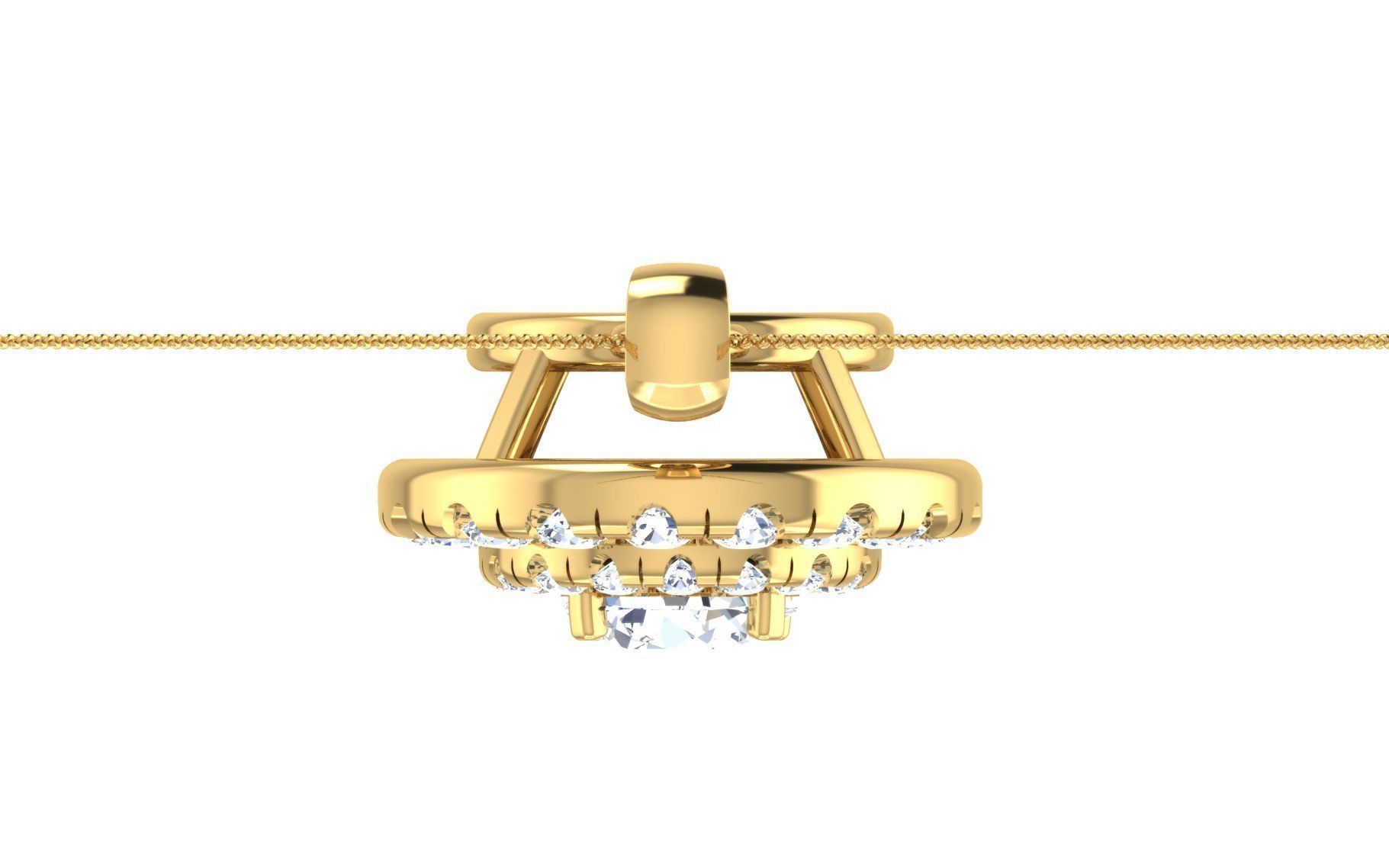 Women Earring Pendant Set 3dm STL OBJ FBX Render Details 3D print model_31