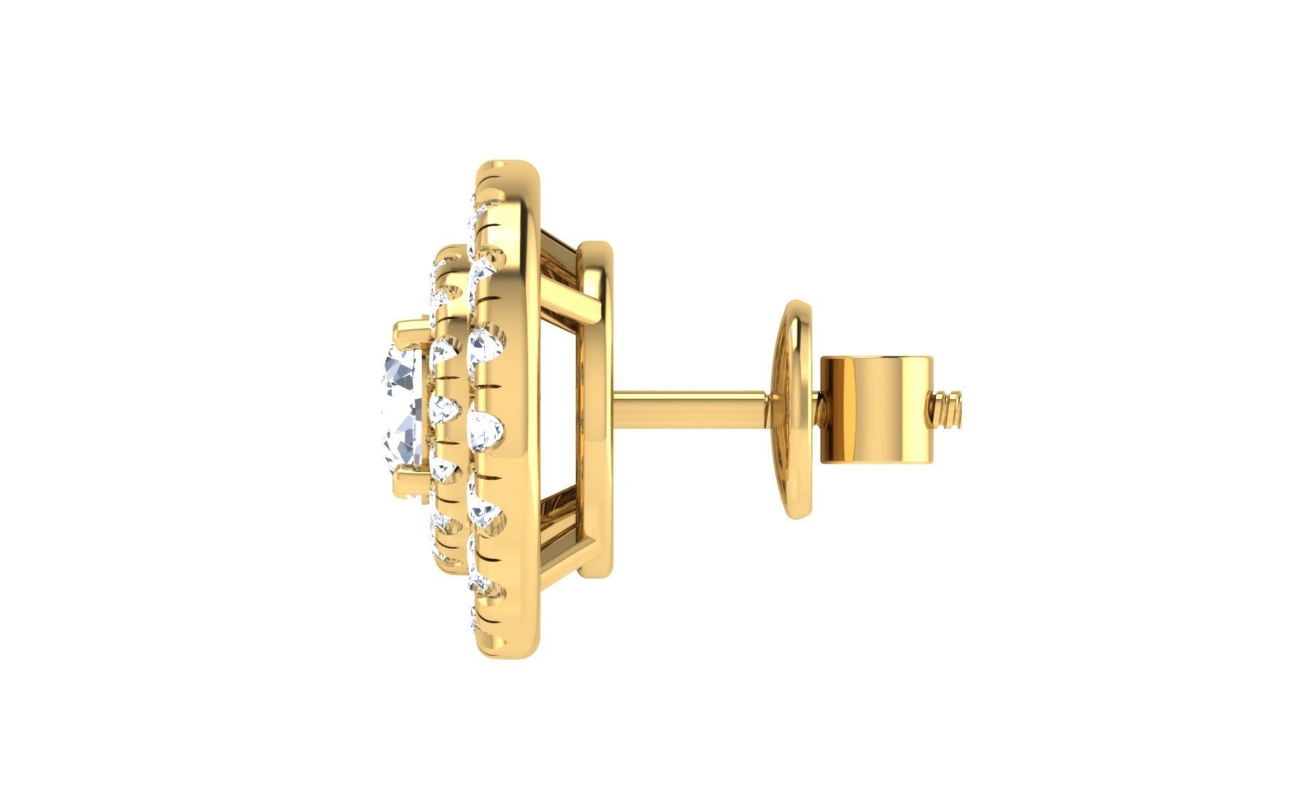 Women Earring Pendant Set 3dm STL OBJ FBX Render Details 3D print model_6