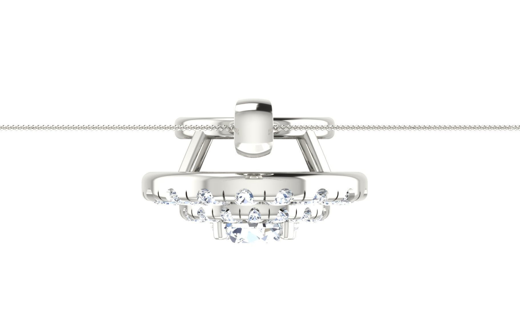 Women Earring Pendant Set 3dm STL OBJ FBX Render Details 3D print model_48