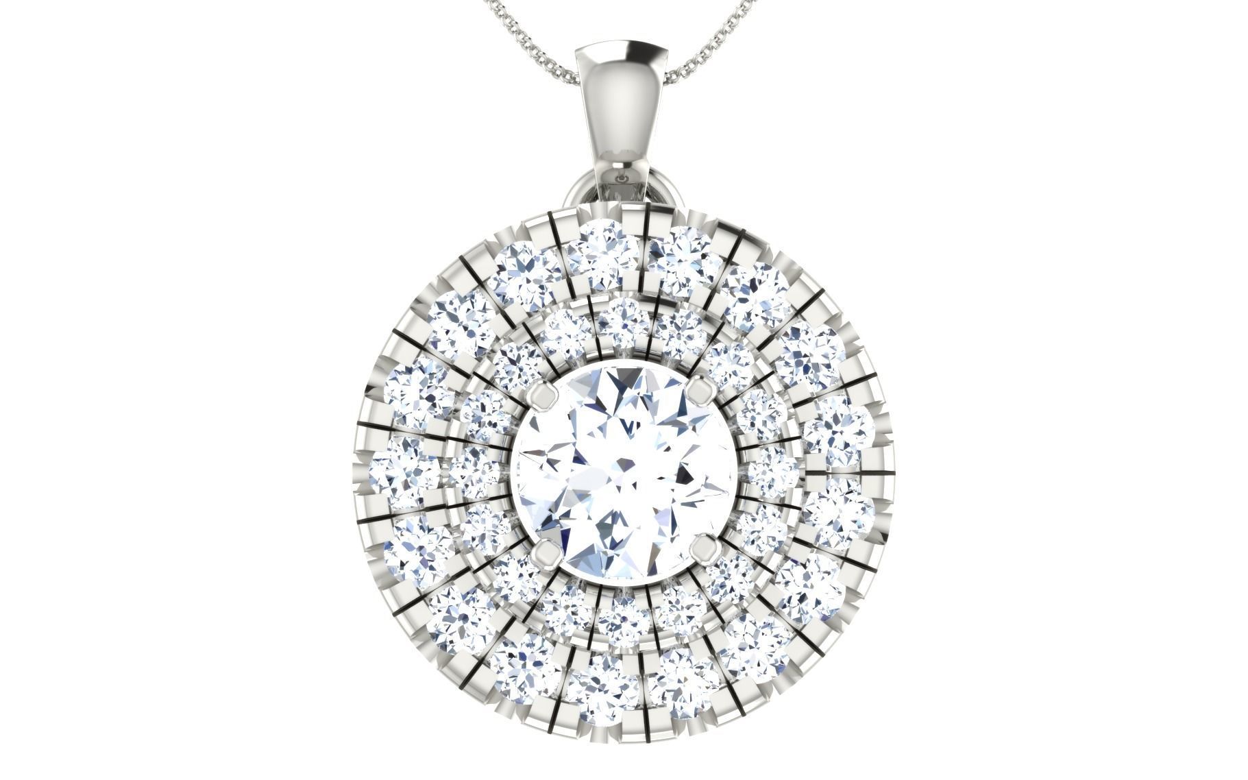 Women Earring Pendant Set 3dm STL OBJ FBX Render Details 3D print model_44