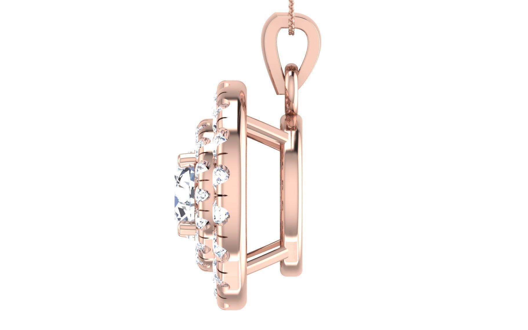 Women Earring Pendant Set 3dm STL OBJ FBX Render Details 3D print model_37