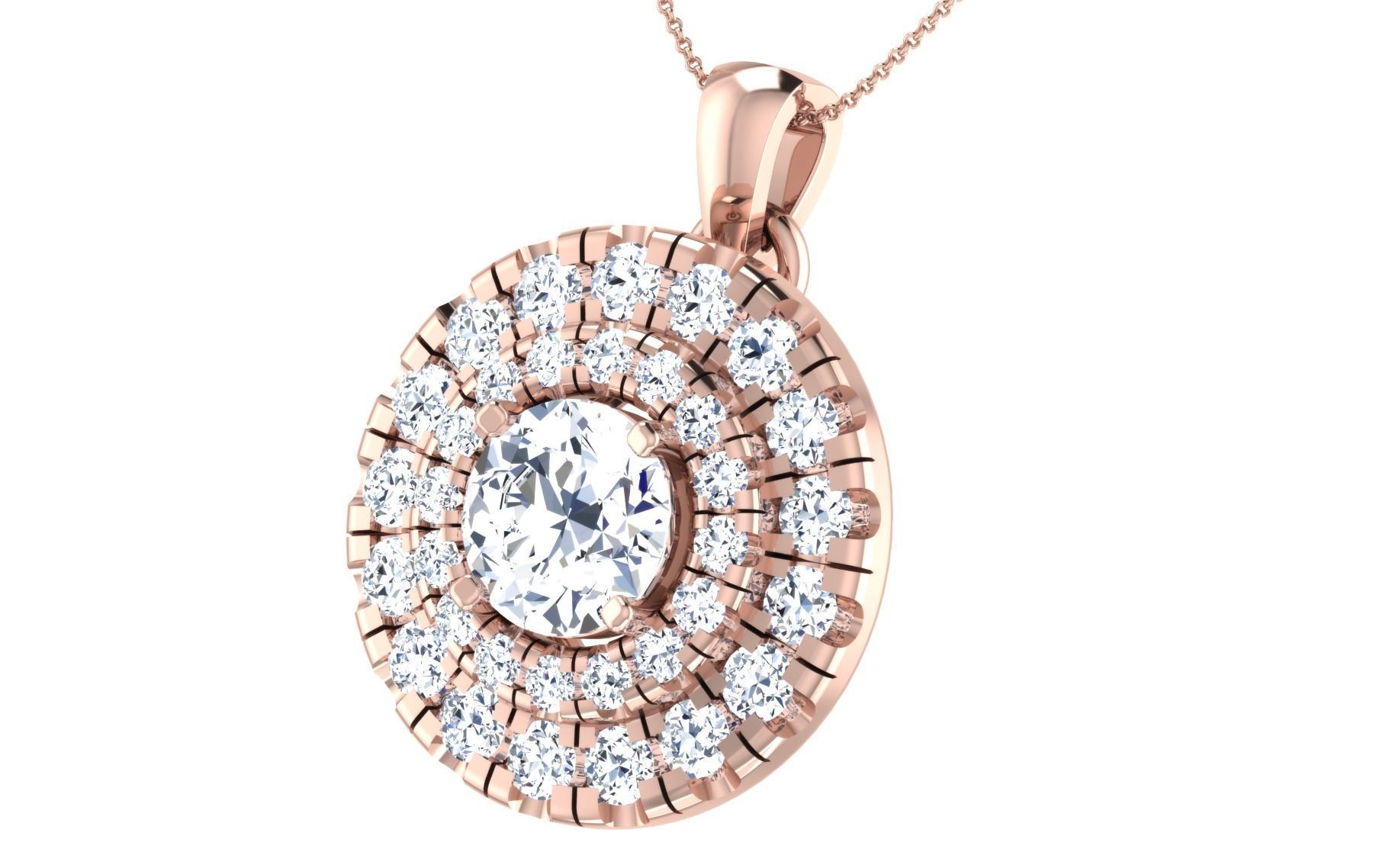 Women Earring Pendant Set 3dm STL OBJ FBX Render Details 3D print model_34