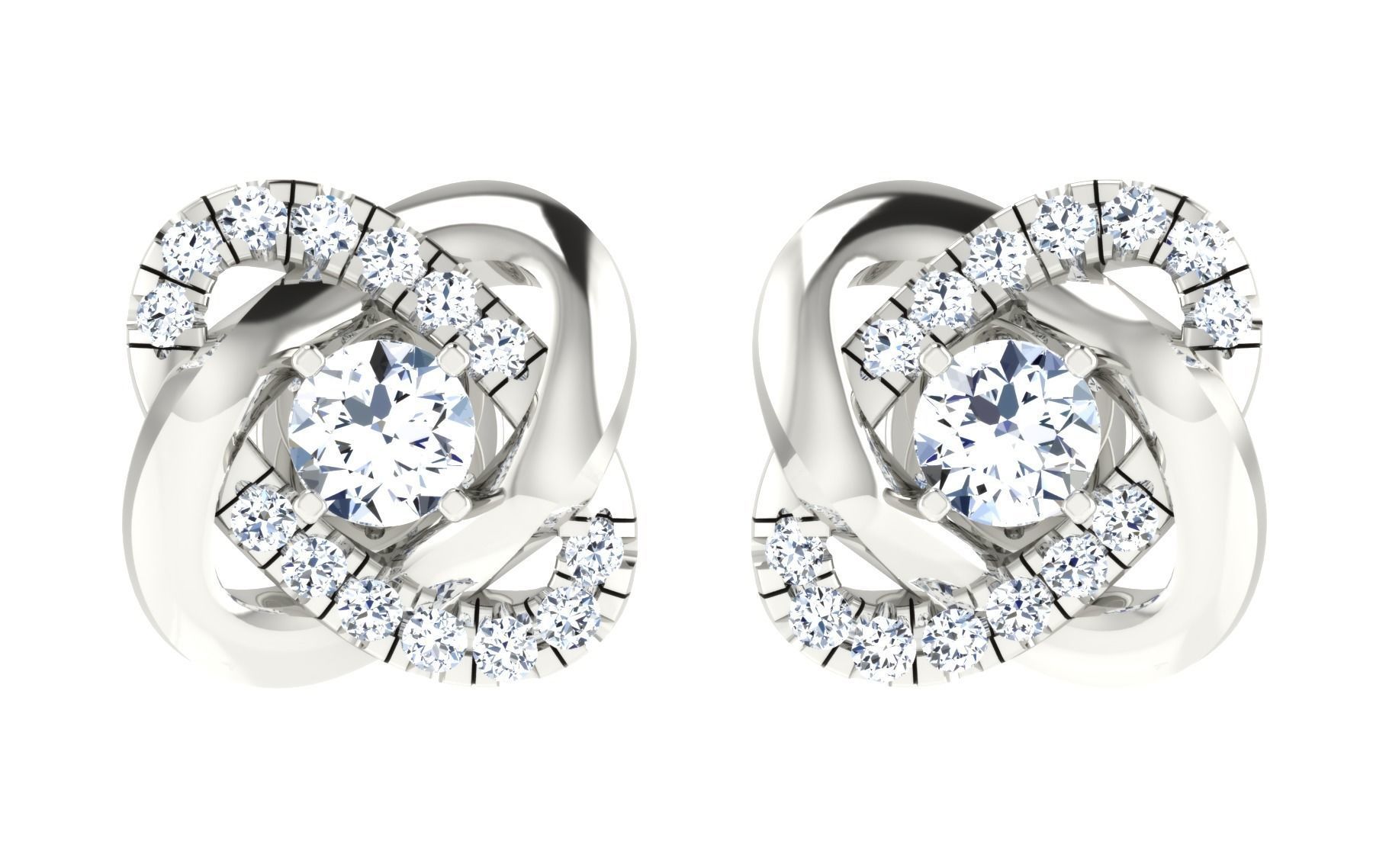 Women Earring Pendant Set 3dm STL OBJ FBX Render Details 3D print model_20