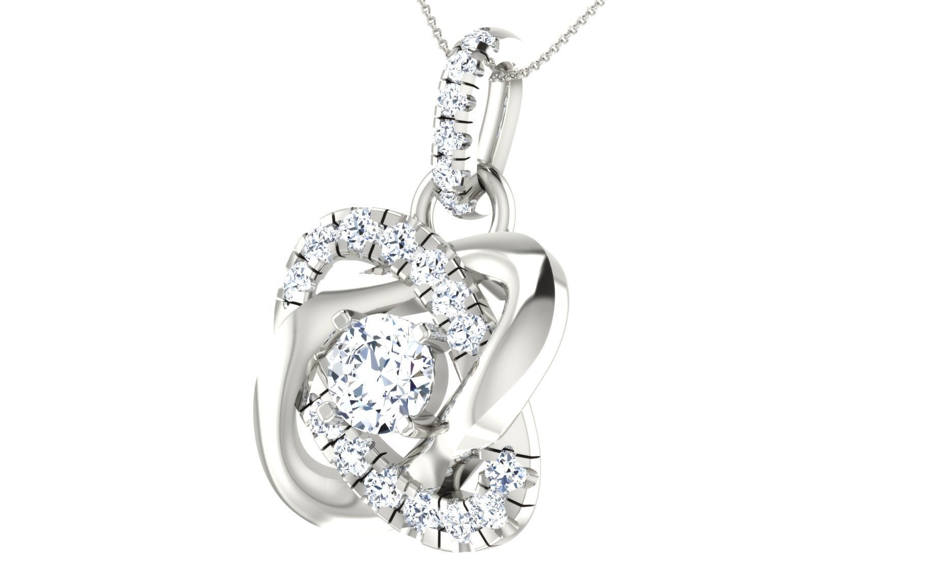 Women Earring Pendant Set 3dm STL OBJ FBX Render Details 3D print model_42