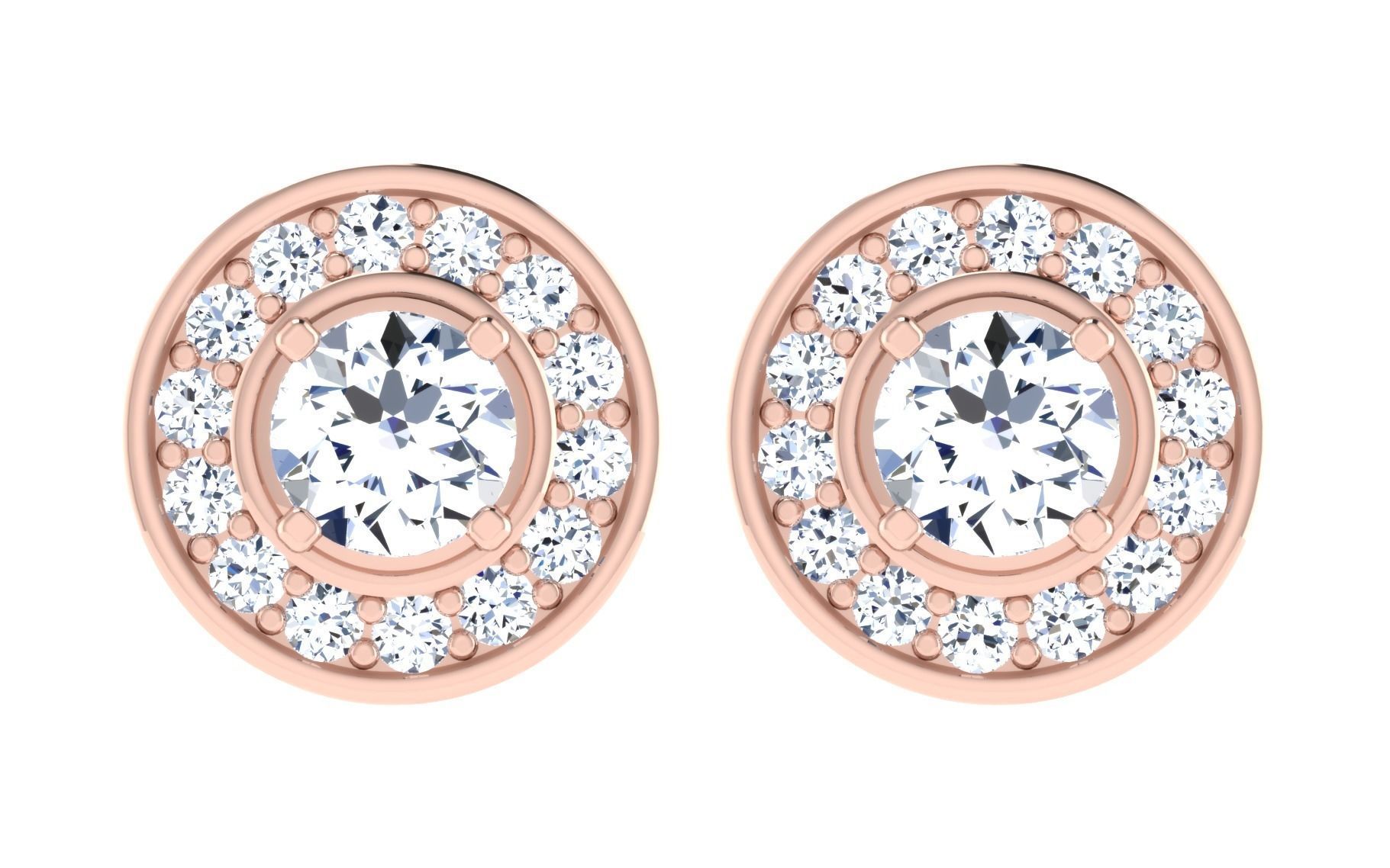 Women Earring Pendant Set 3dm STL OBJ FBX Render Details 3D print model_12