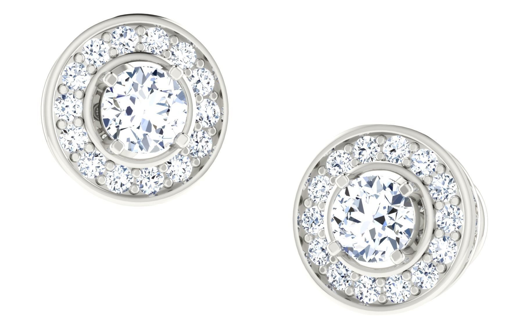 Women Earring Pendant Set 3dm STL OBJ FBX Render Details 3D print model_18