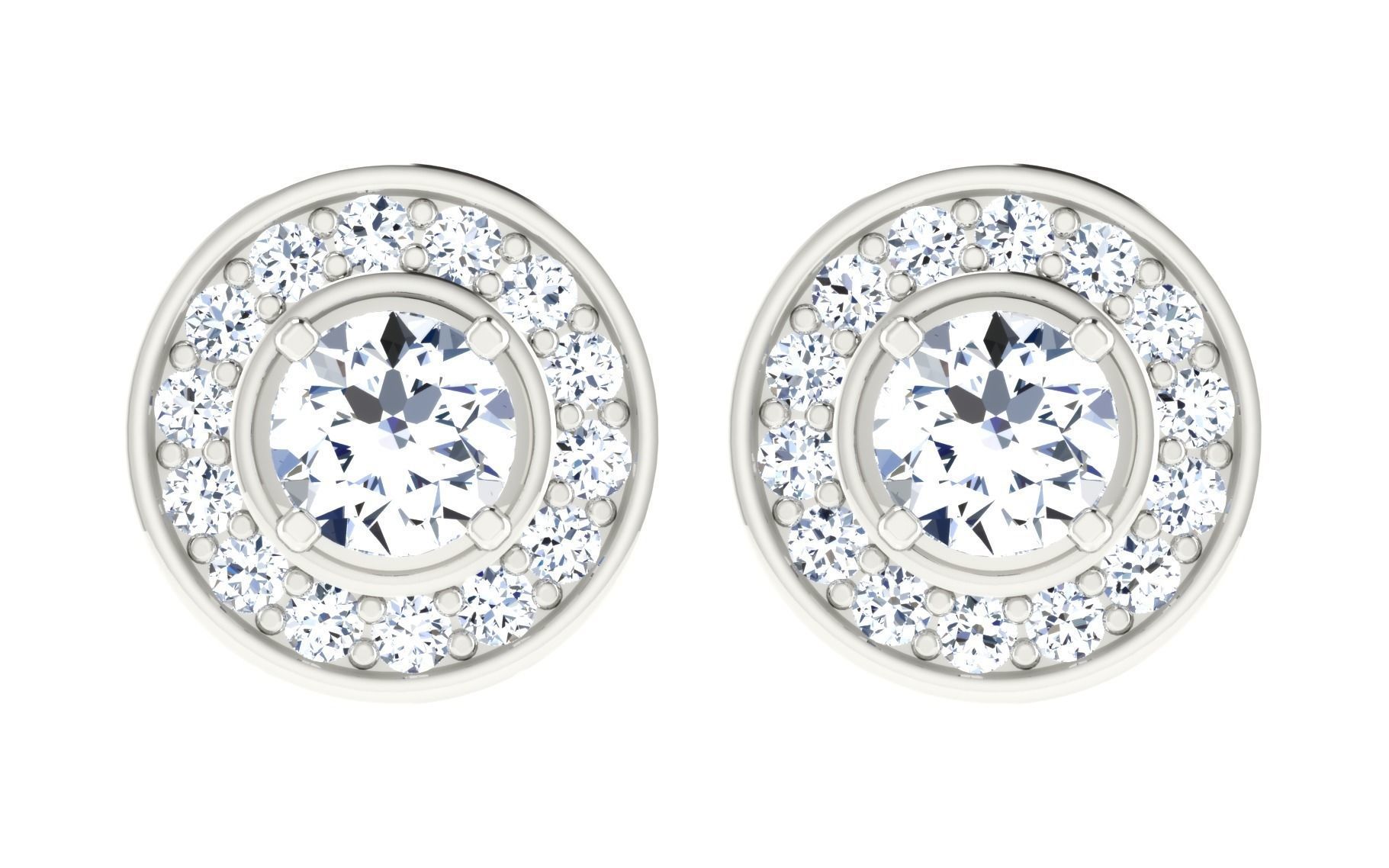 Women Earring Pendant Set 3dm STL OBJ FBX Render Details 3D print model_20