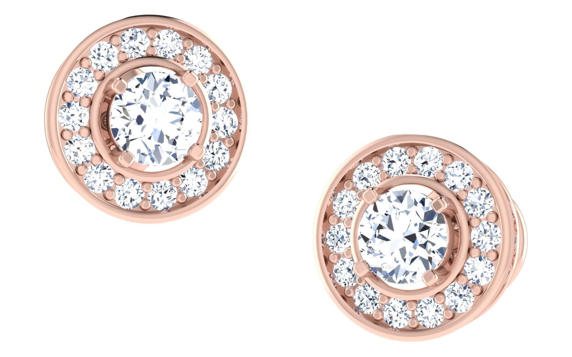 Women Earring Pendant Set 3dm STL OBJ FBX Render Details 3D print model_10