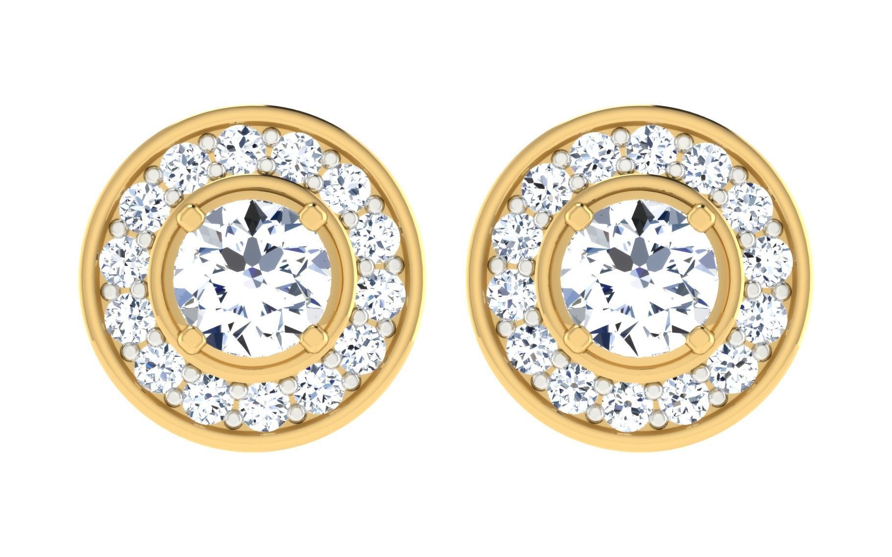 Women Earring Pendant Set 3dm STL OBJ FBX Render Details 3D print model_4