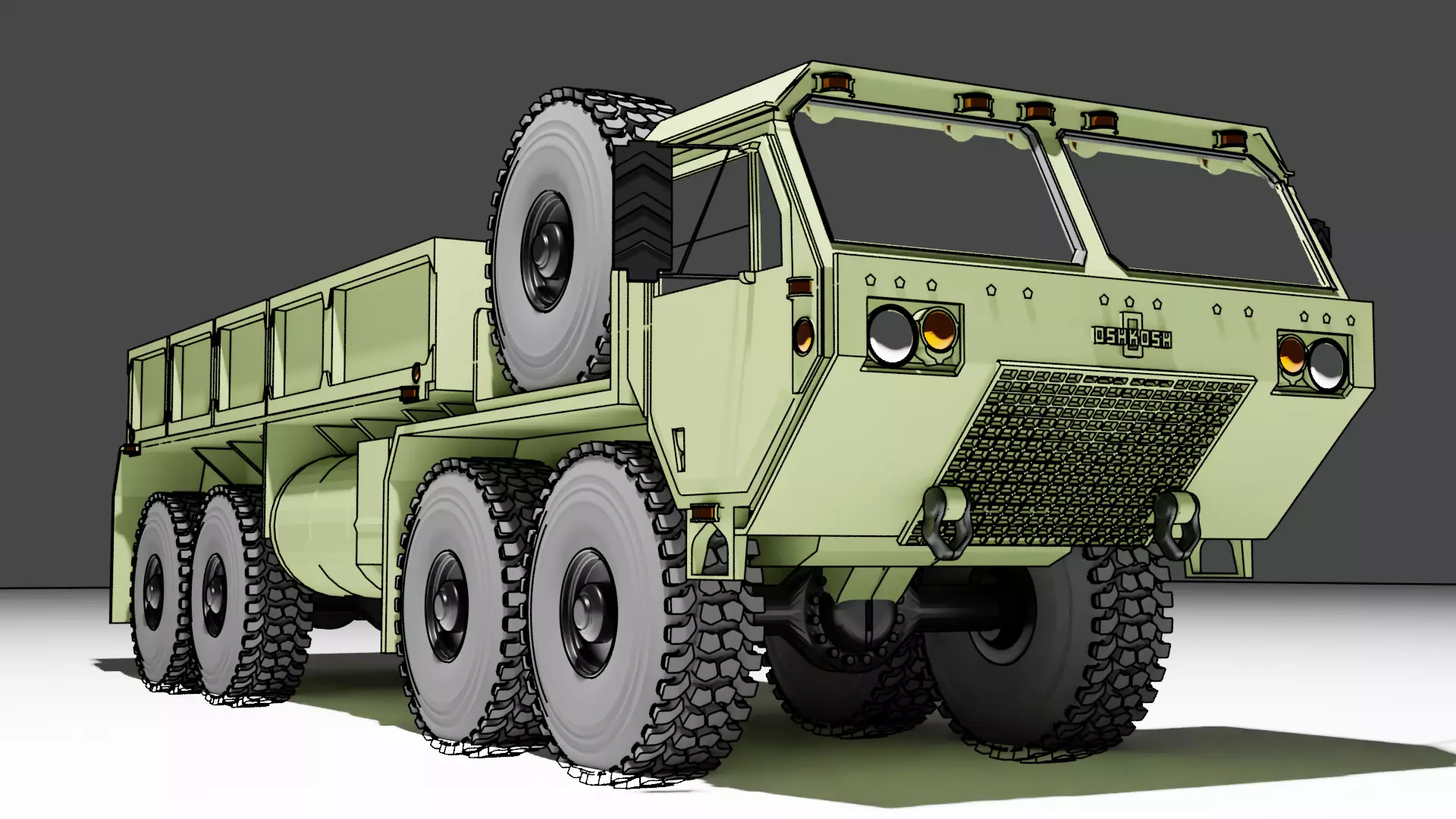 M997 Hemtt Oshkosh truck 3D print model_0