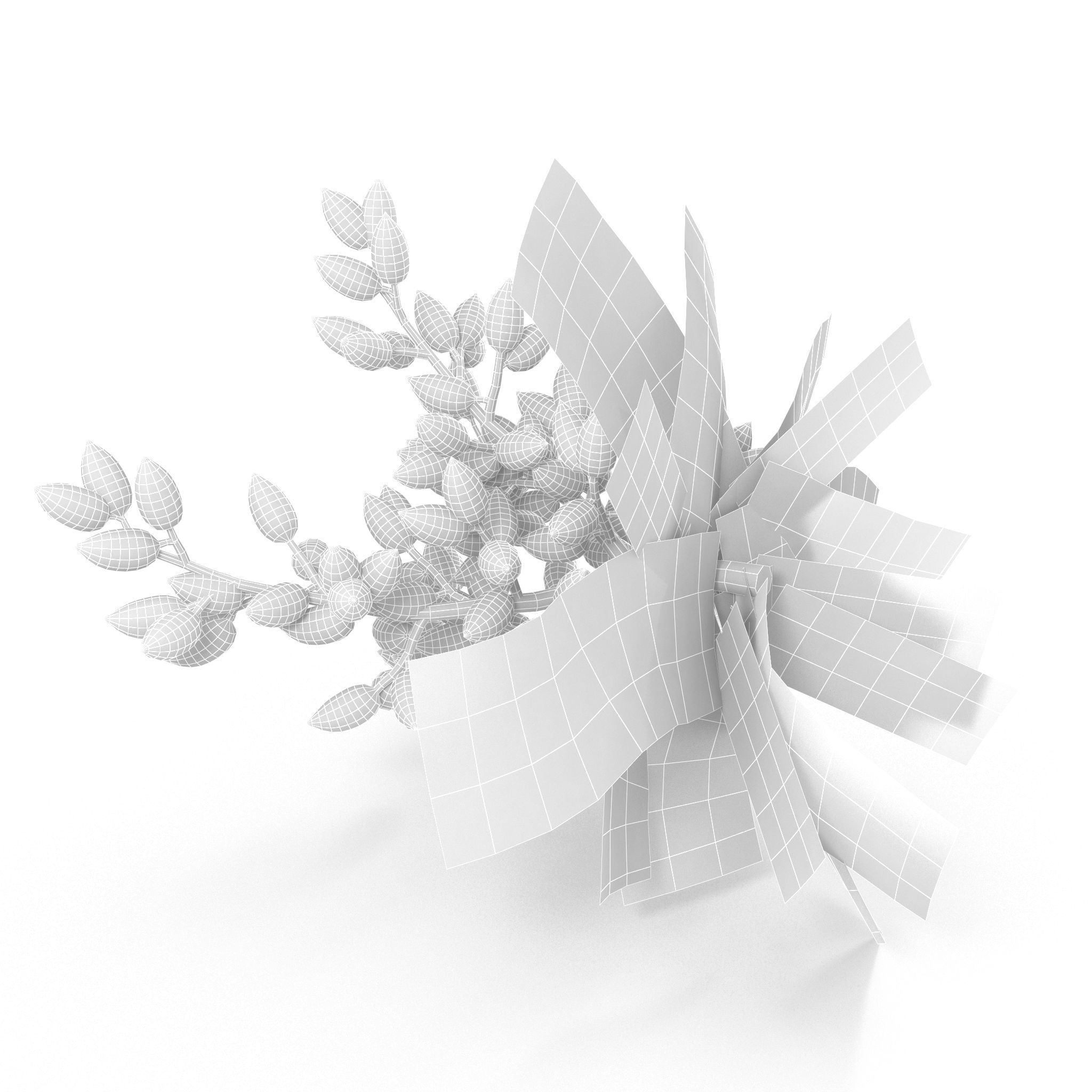 Pistachios branch V1 3D model_9