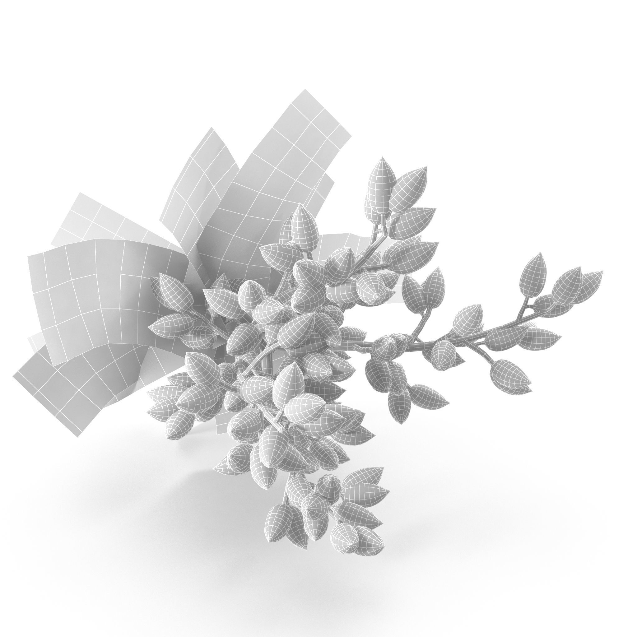 Pistachios branch V1 3D model_11