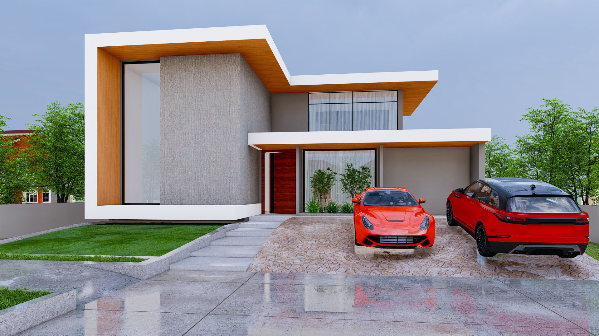 Modern House 3D model_7