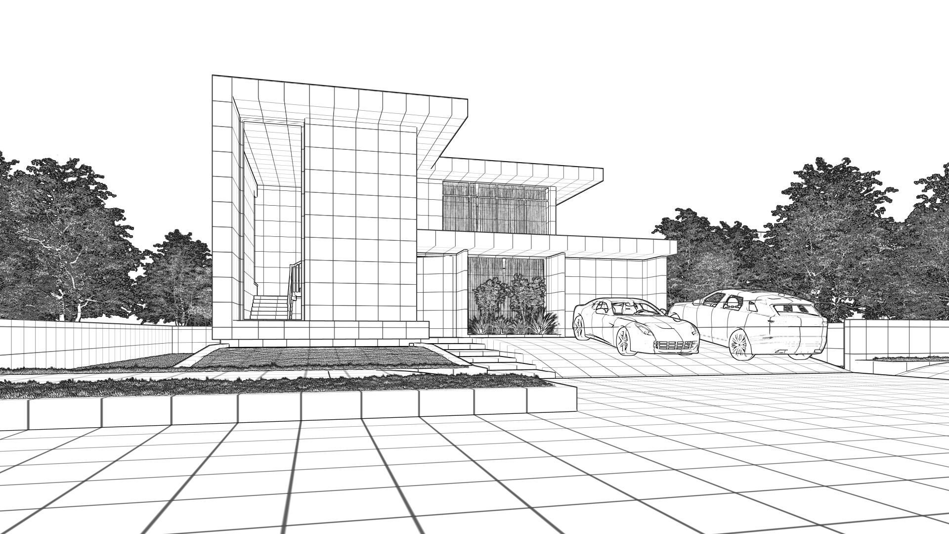 Modern House 3D model_13