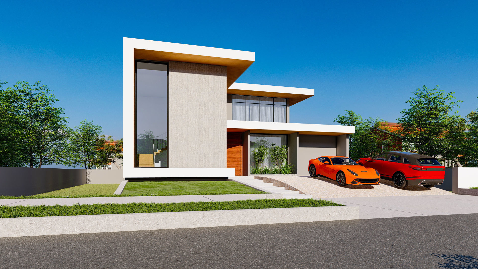 Modern House 3D model_3