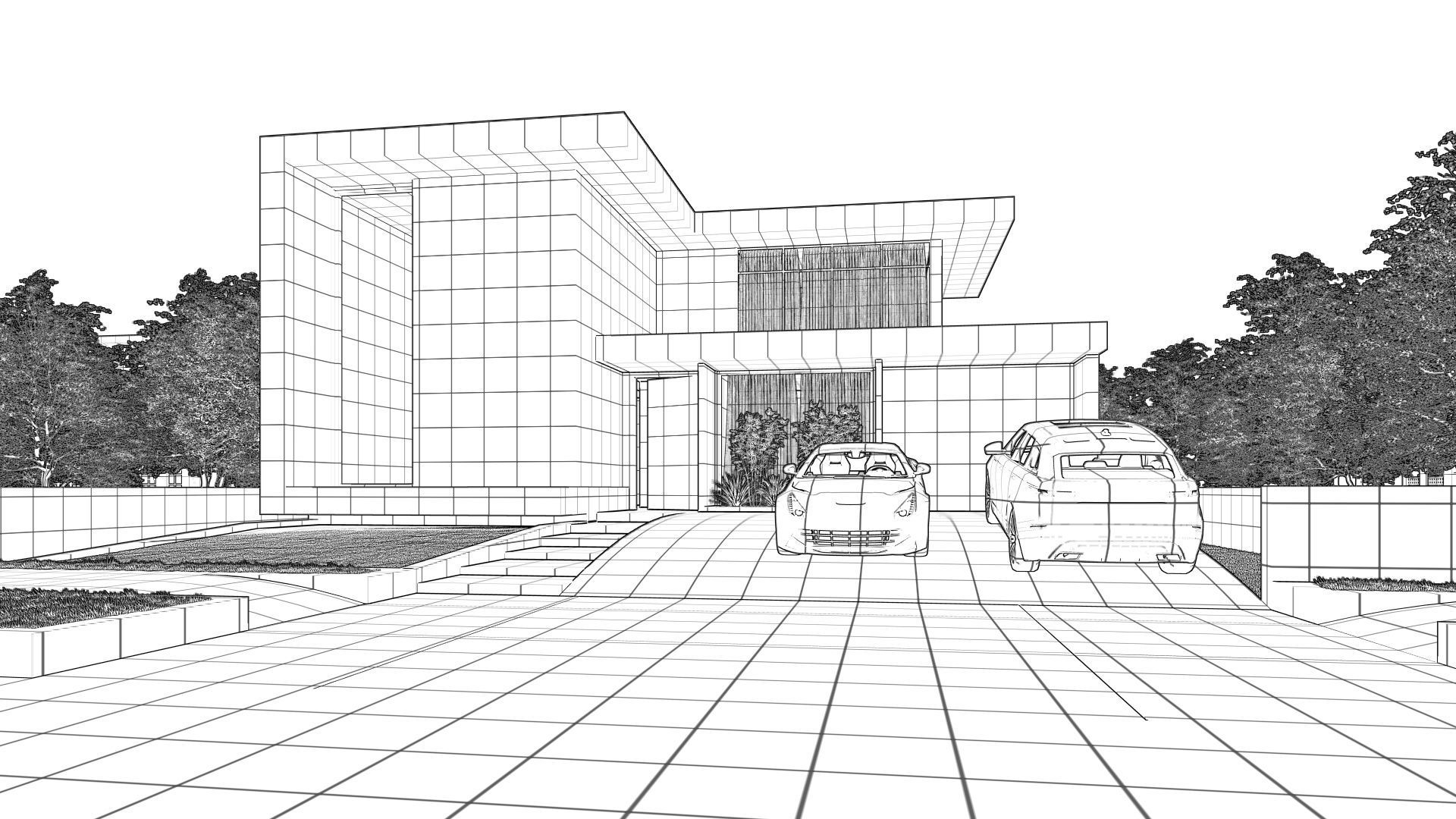 Modern House 3D model_12