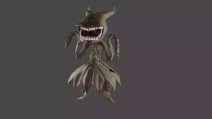 Plant Monster Killer Weed Low-poly 3D model