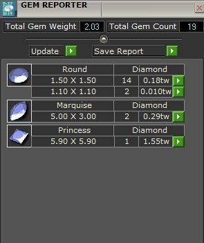 3-Stone Twisted Ring 1338 3D print model_8