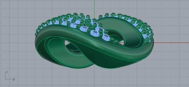 Chain Style Diamond Bracelet 1345 3D print model_7