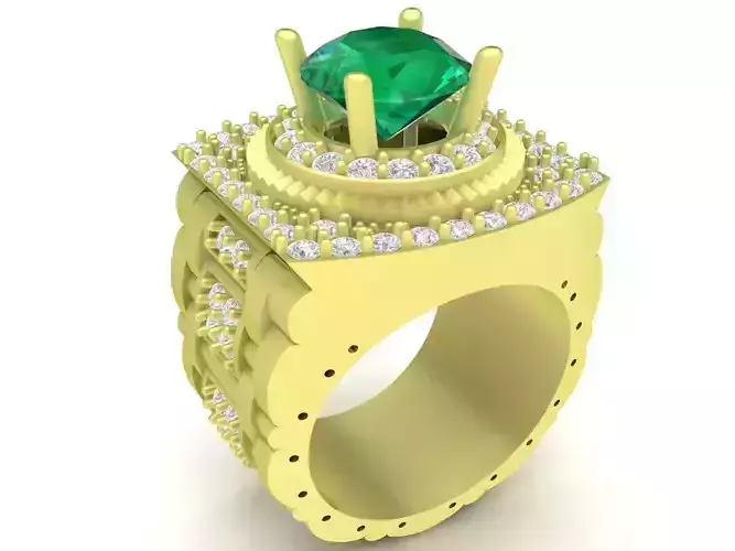 Korea diamond watch men ring 3731