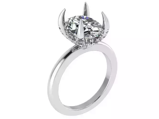 Oval Cut Diamond Ring 1347