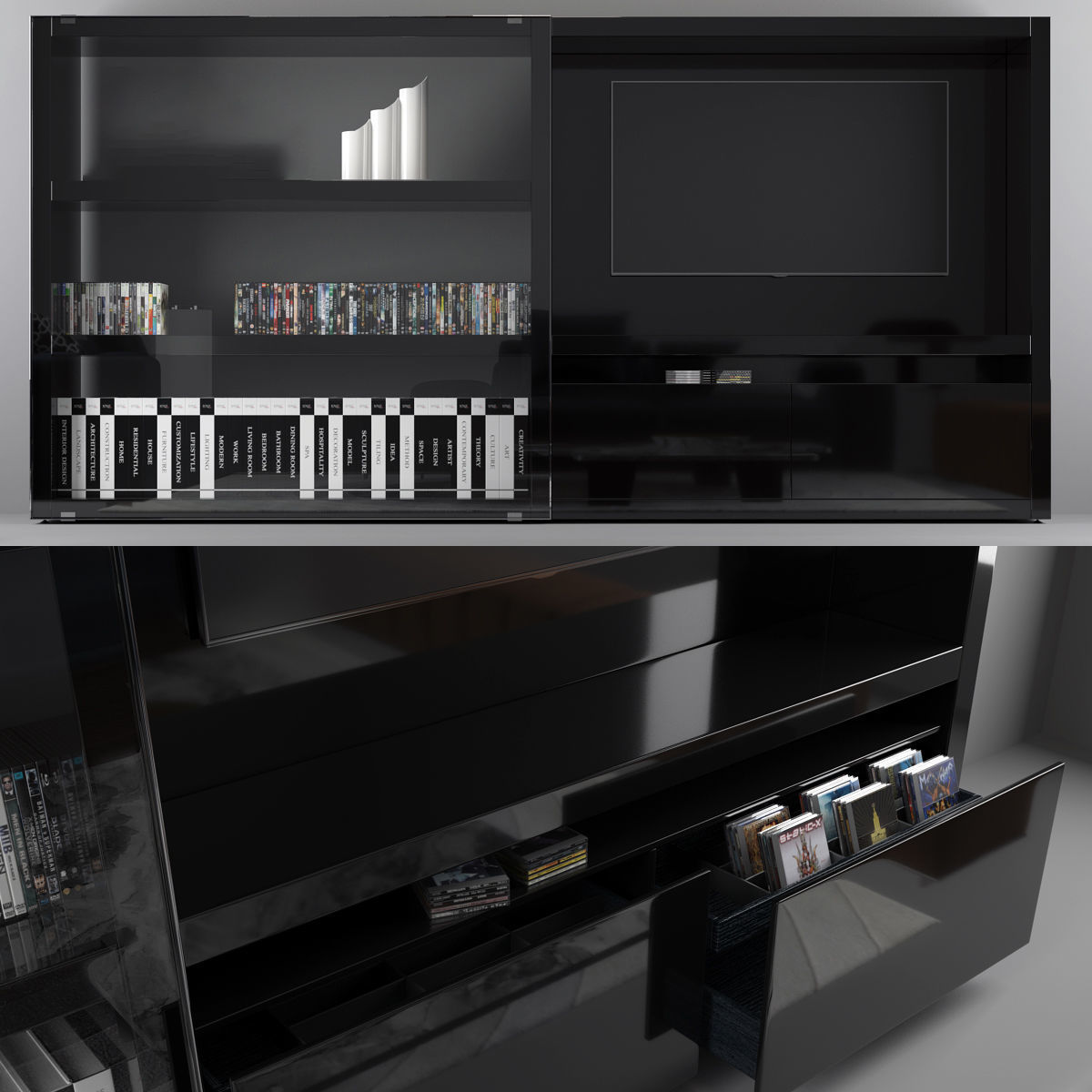 TV Wall Collection - Vol 01 - 11 Item 3D model_10