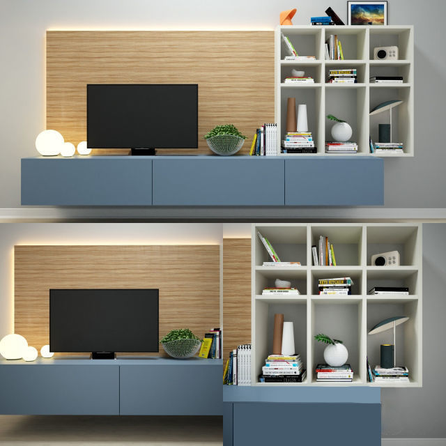 TV Wall Collection - Vol 01 - 11 Item 3D model_4