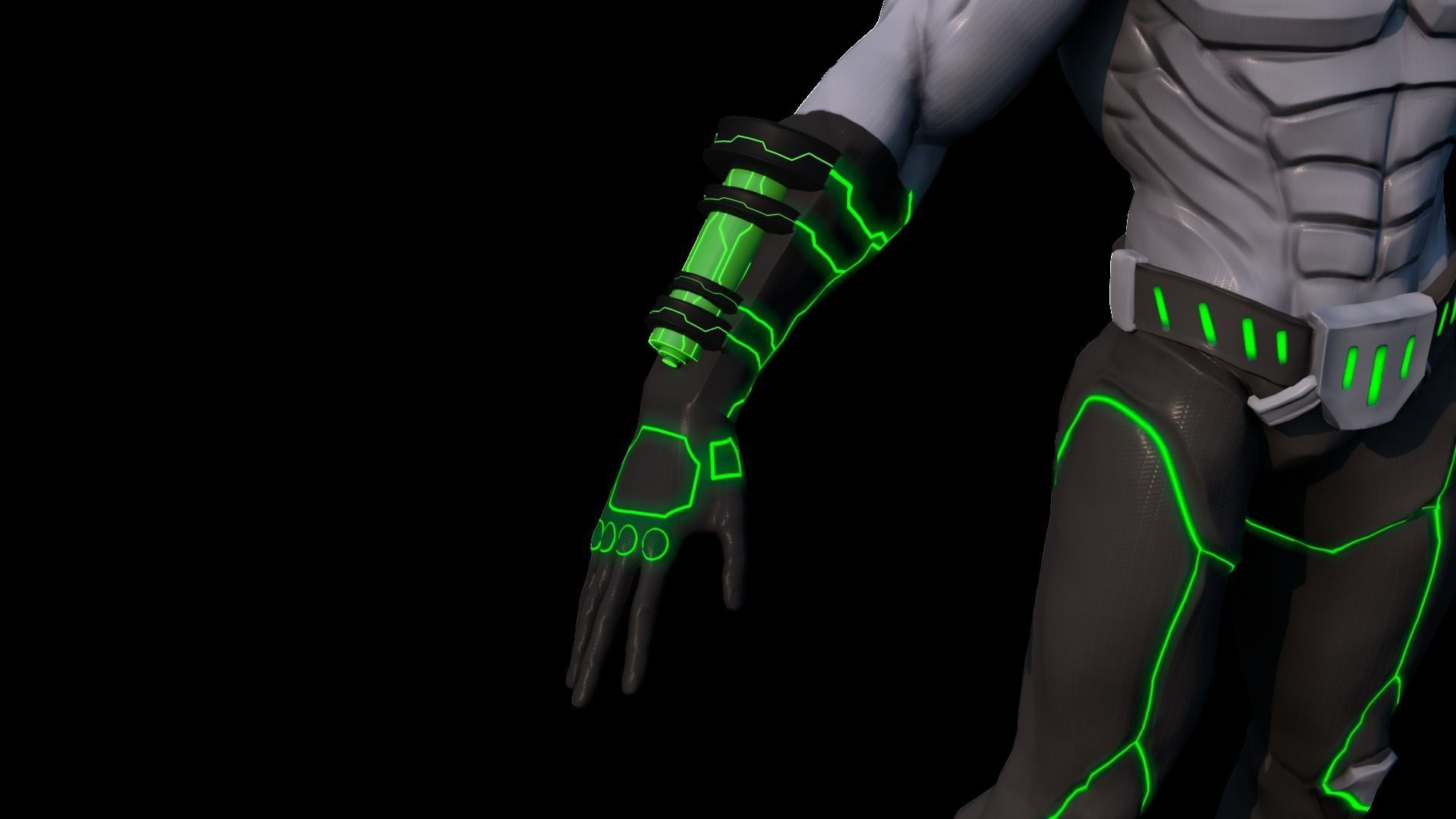 Character - Hero Low-poly 3D model_3