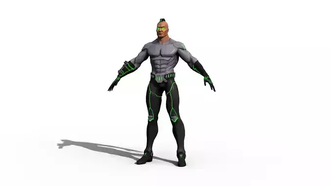 Character - Hero Low-poly 3D model Character - Hero Low-poly 3D model