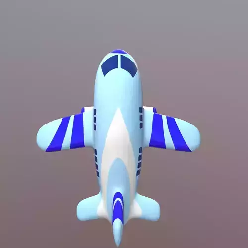 Cartoon airplane 