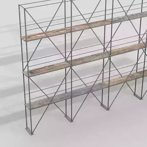 Scaffolding 02 Low-poly 3D model
