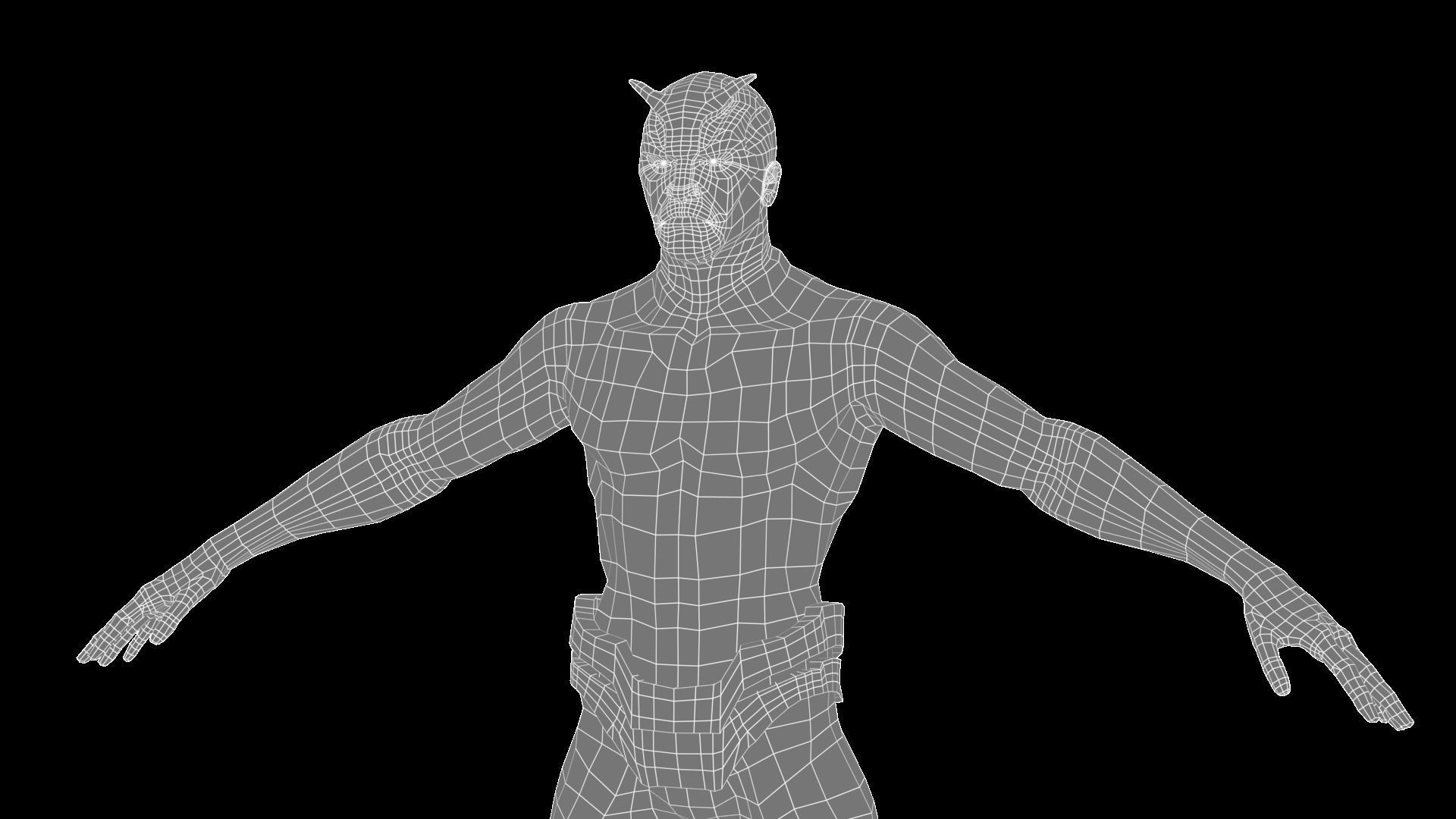 Character - Mage Low-poly 3D model_7