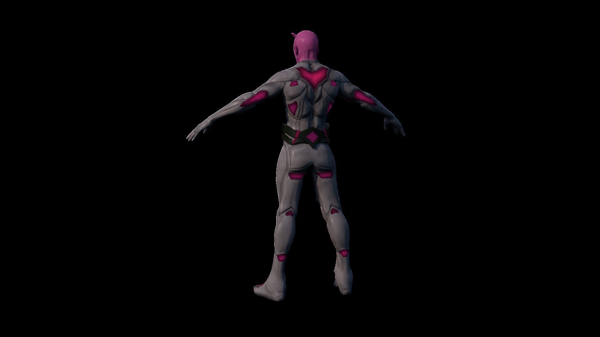 Character - Mage Low-poly 3D model_4