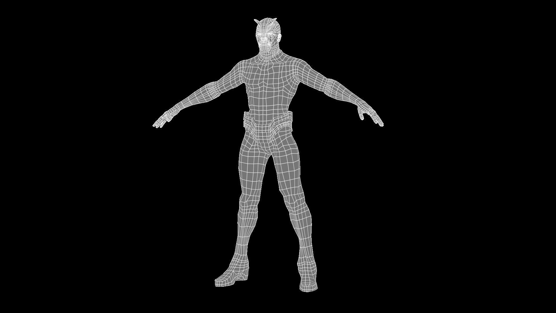 Character - Mage Low-poly 3D model_5