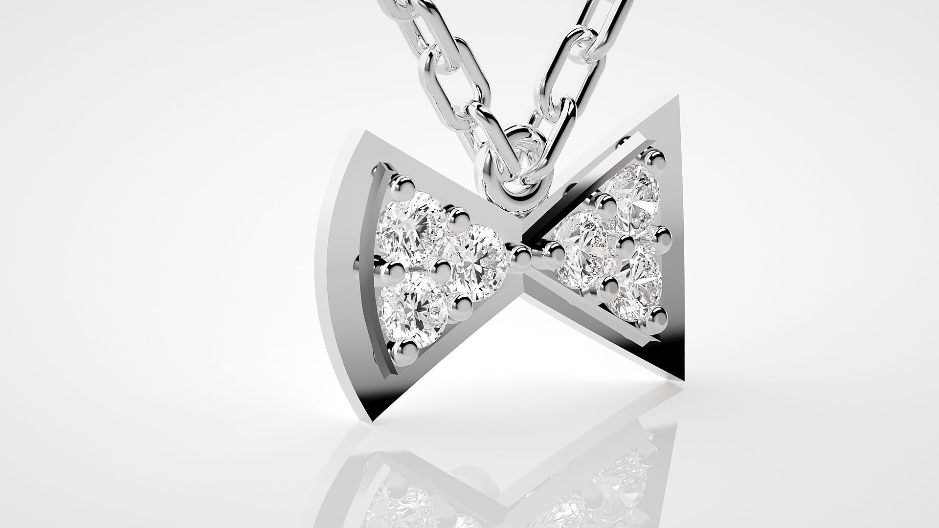 Bow-tie pendant 3dm stl render details 3D print model_10