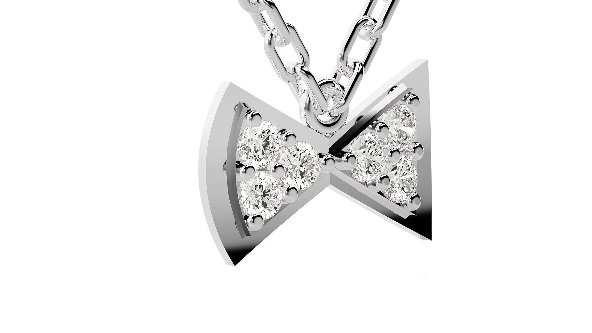 Bow-tie pendant 3dm stl render details 3D print model_9