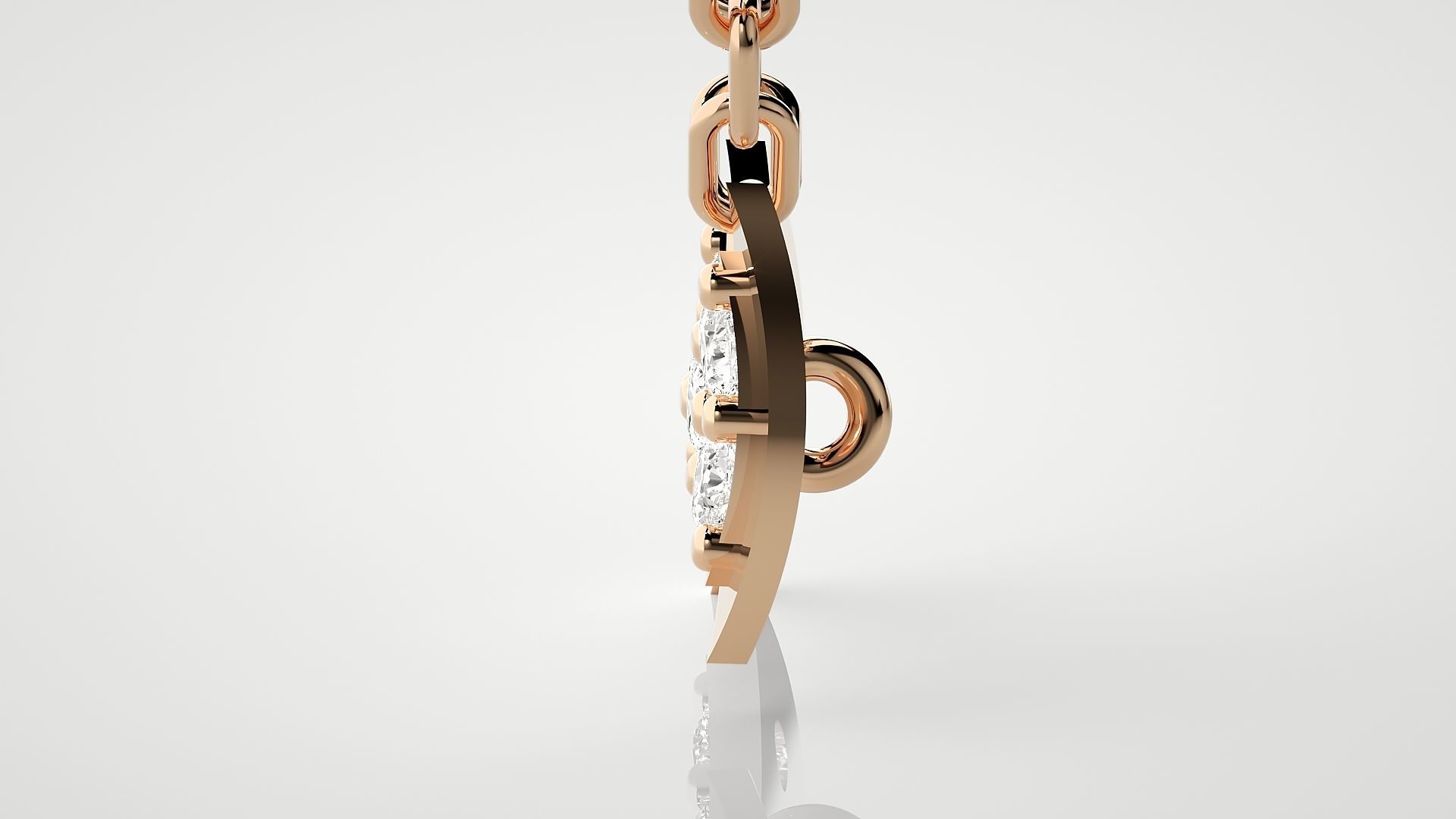 Bow-tie pendant 3dm stl render details 3D print model_5