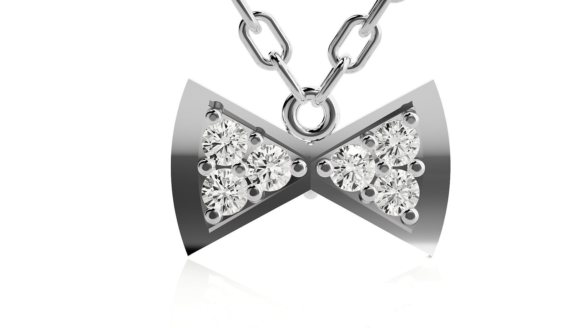 Bow-tie pendant 3dm stl render details 3D print model_7