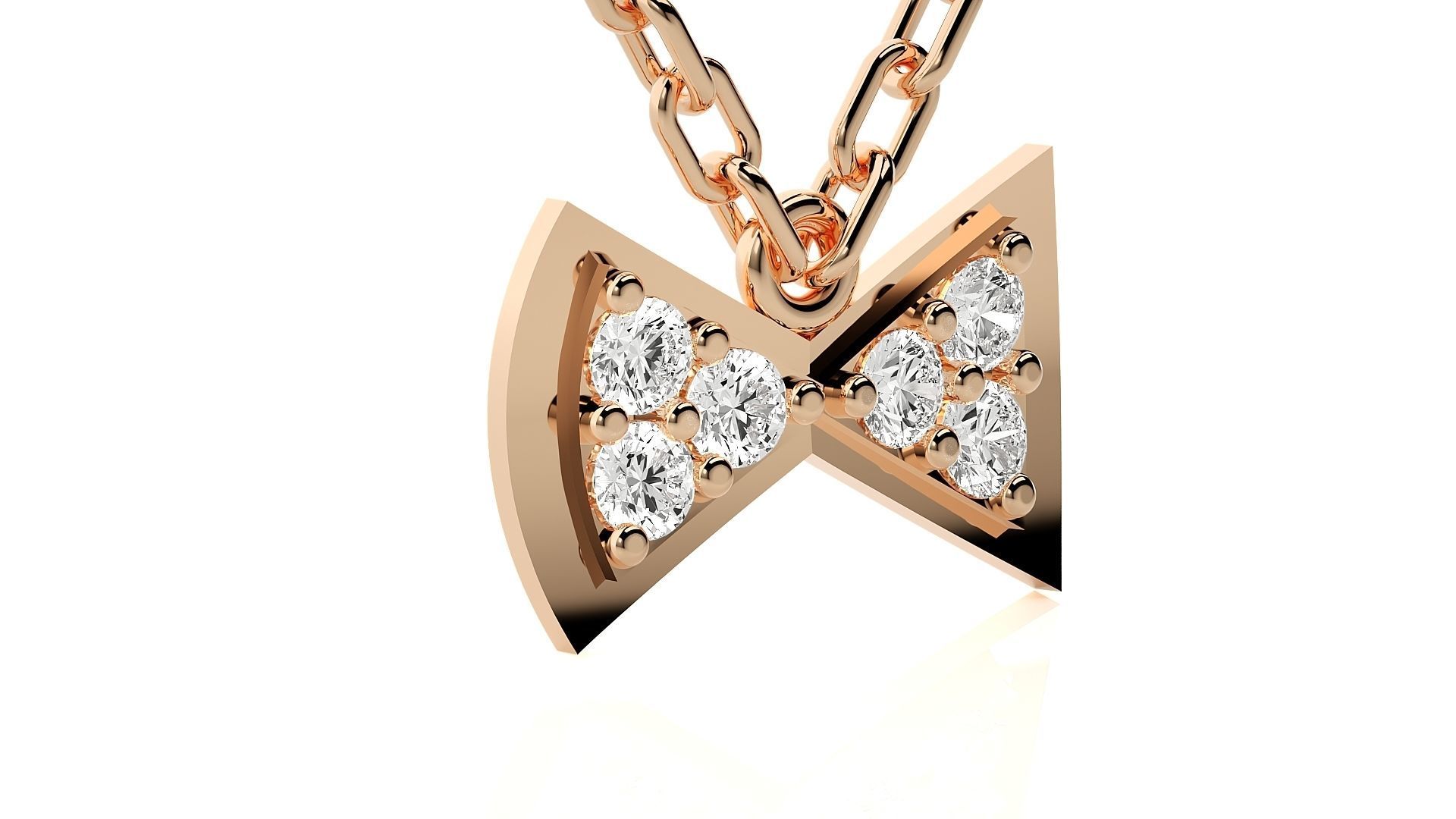 Bow-tie pendant 3dm stl render details 3D print model_2